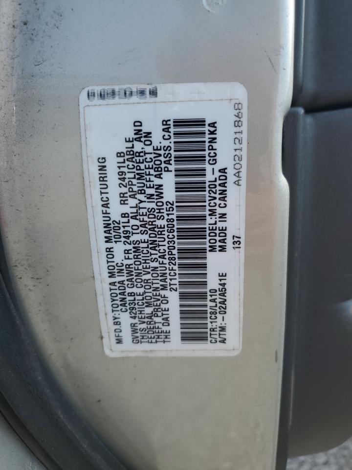 2003 TOYOTA CAMRY