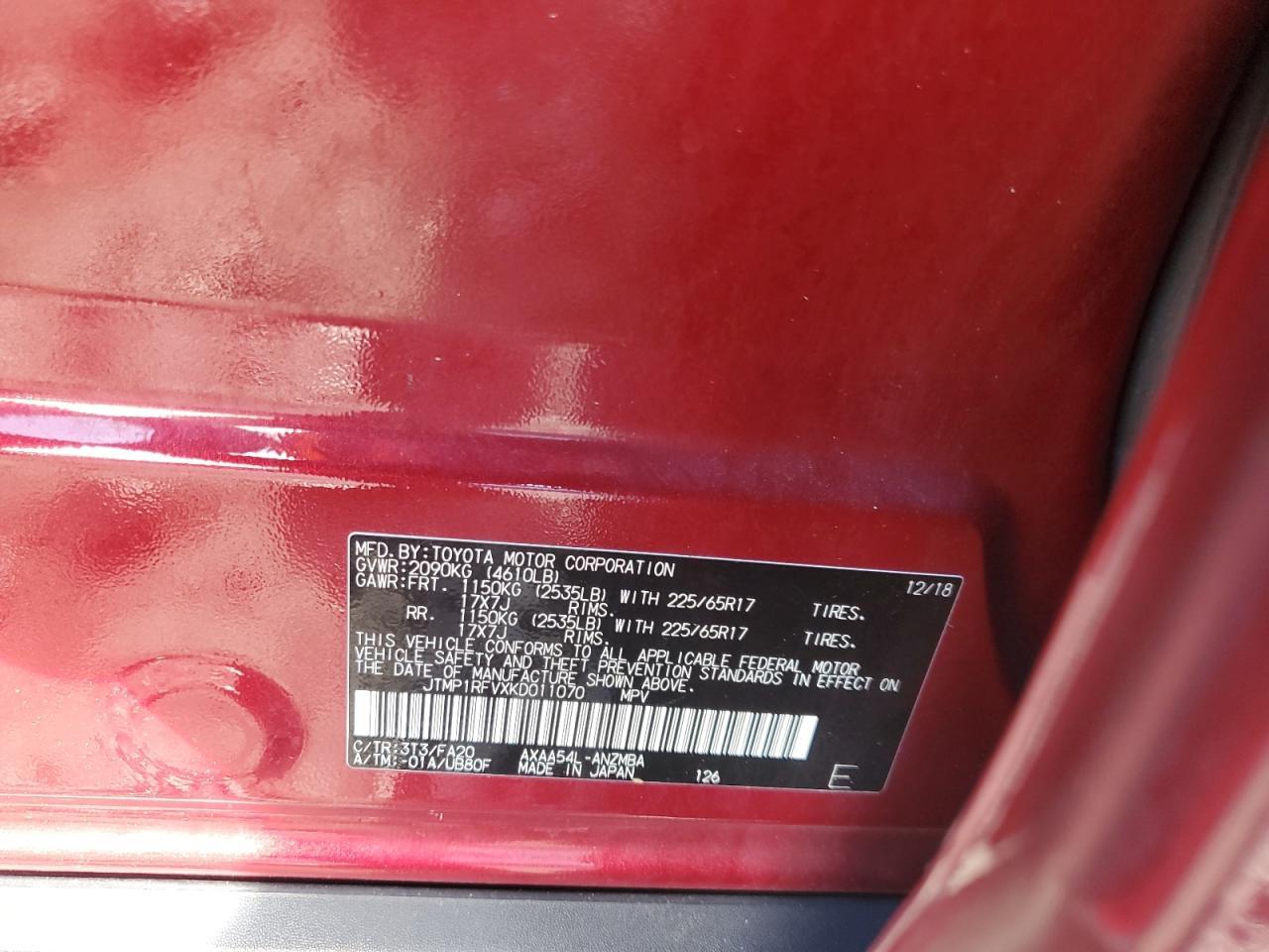 2019 TOYOTA RAV4