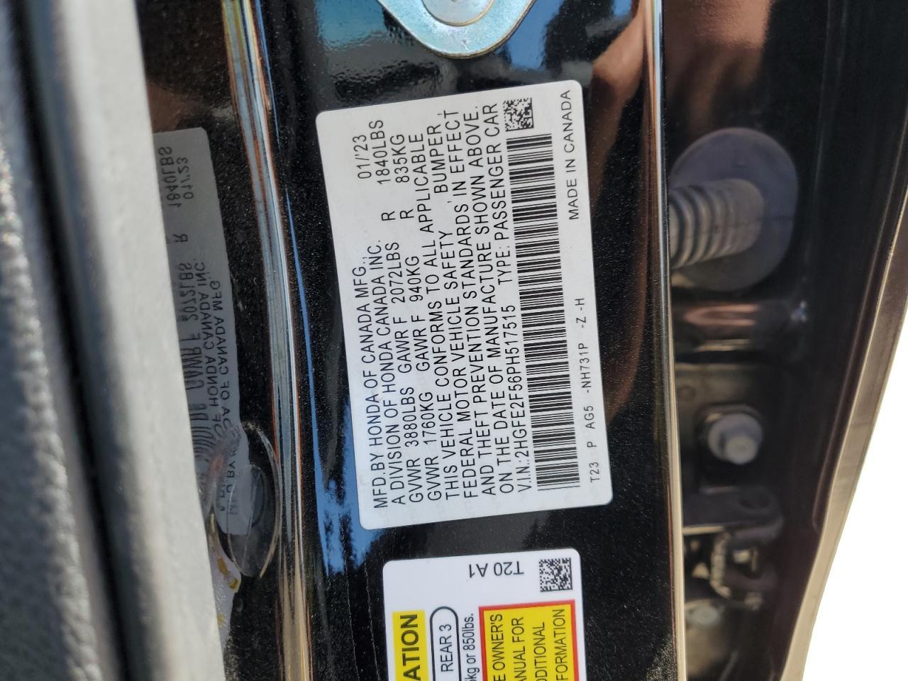 2023 HONDA CIVIC
