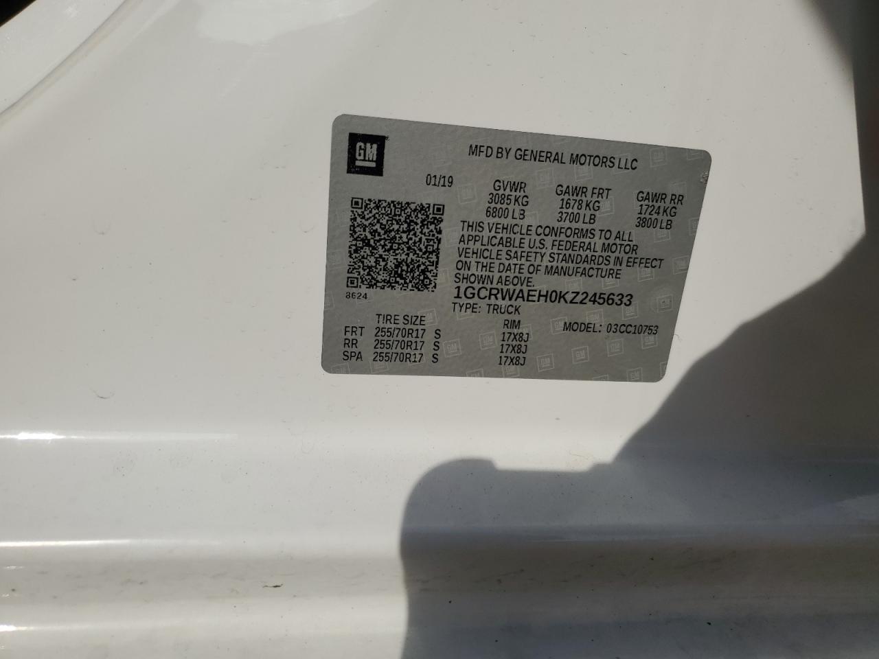 2019 CHEVROLET Silverado