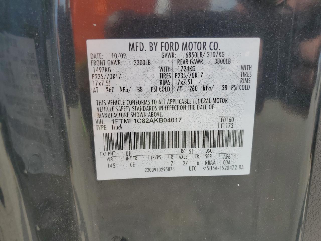 2010 FORD F-150