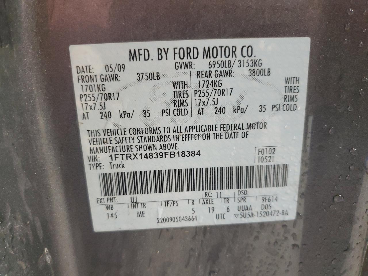 2009 FORD F-150