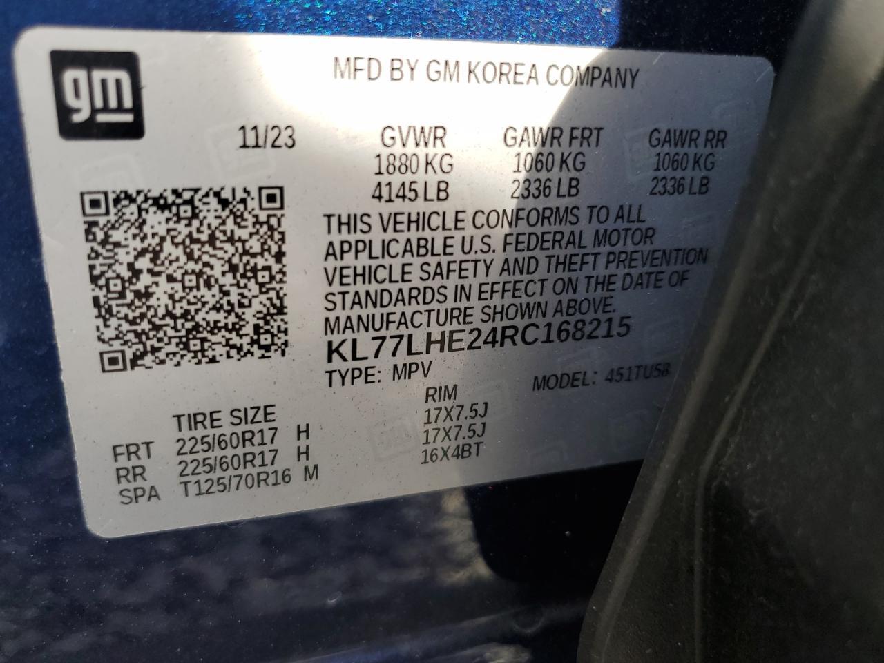 2024 CHEVROLET TRAX