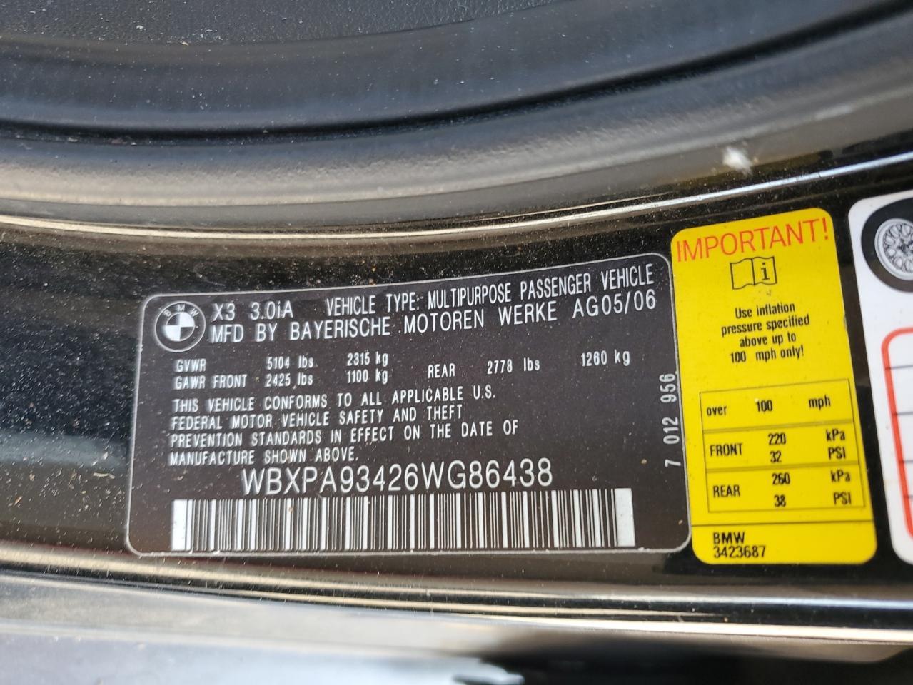 2006 BMW X3