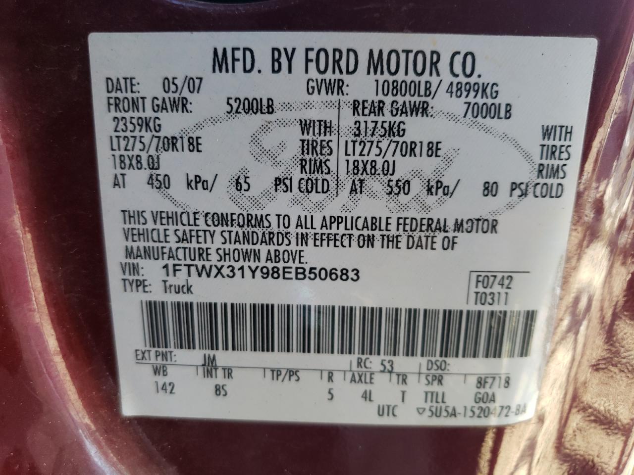 2008 FORD F-350
