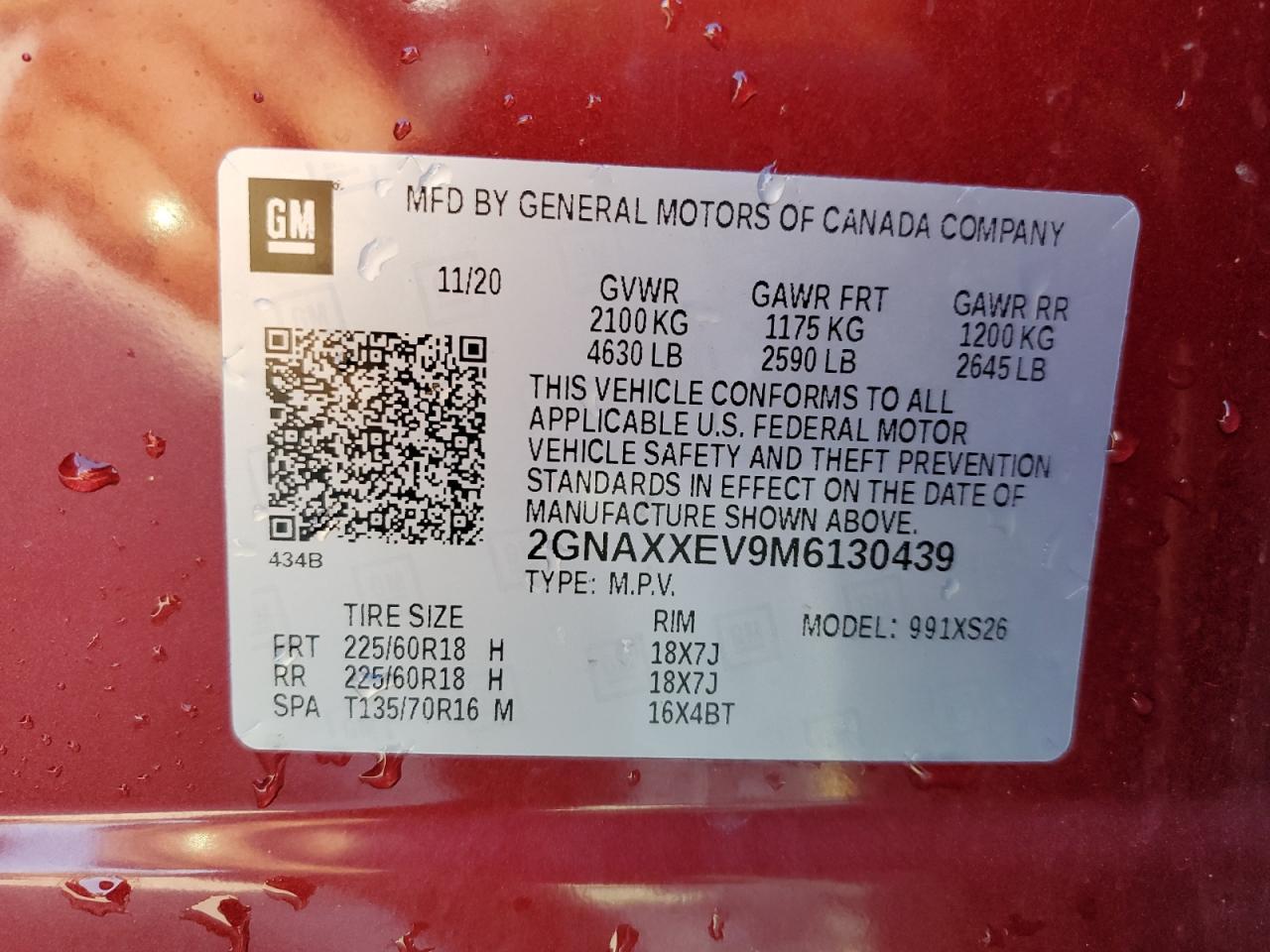 2021 CHEVROLET EQUINOX