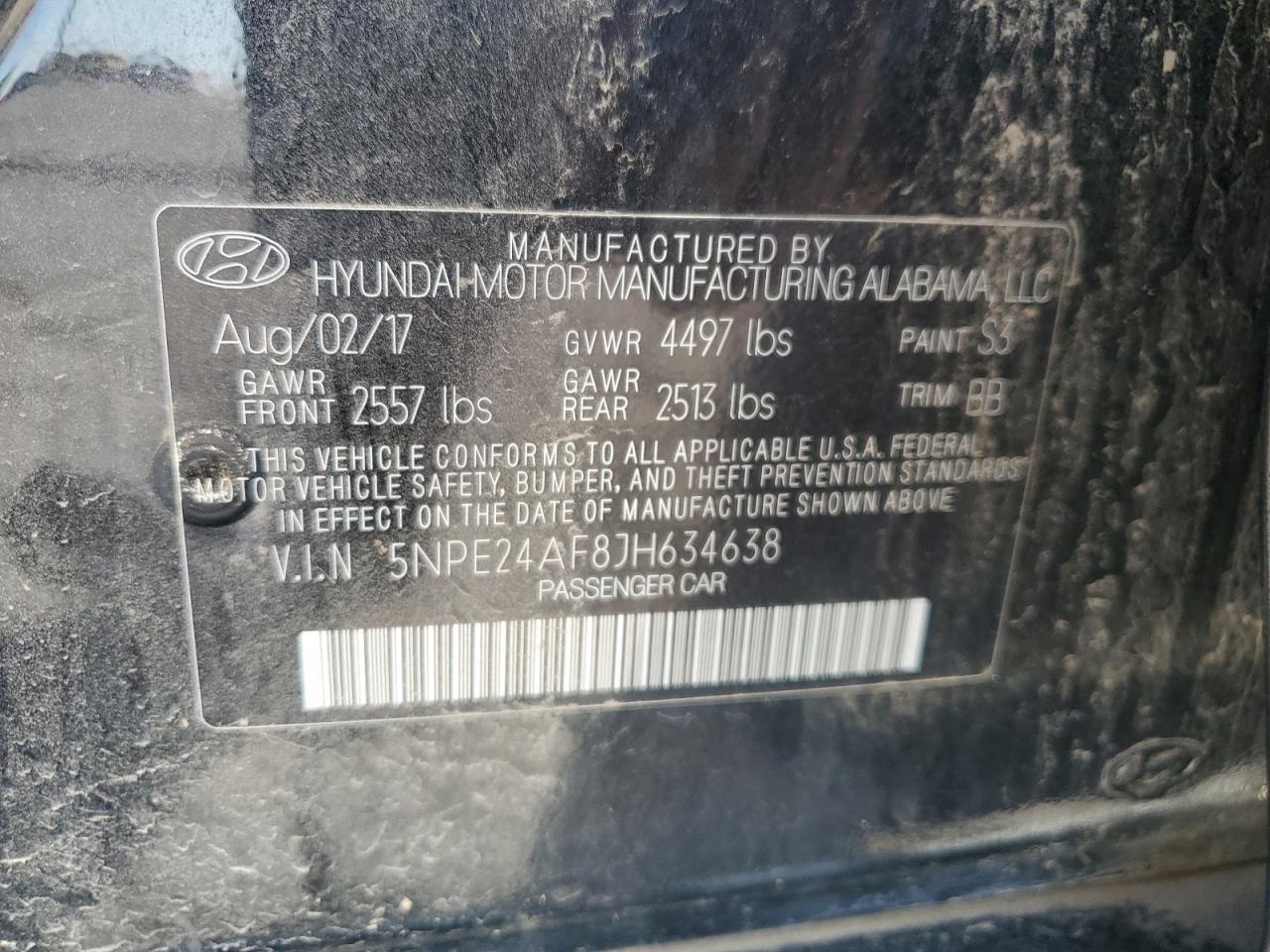 2018 HYUNDAI SONATA
