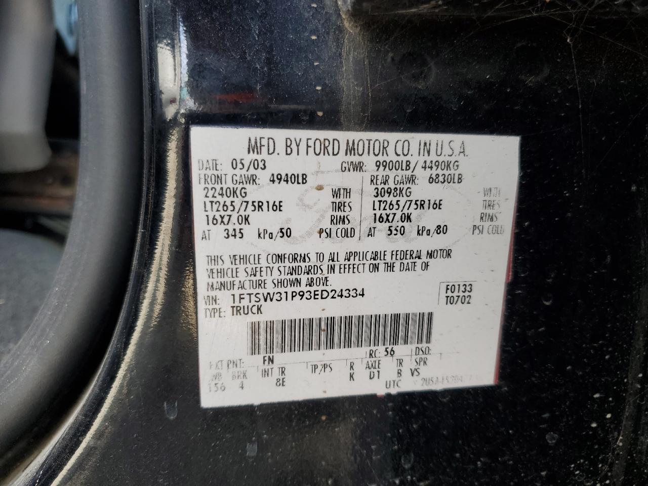 2003 FORD F-350