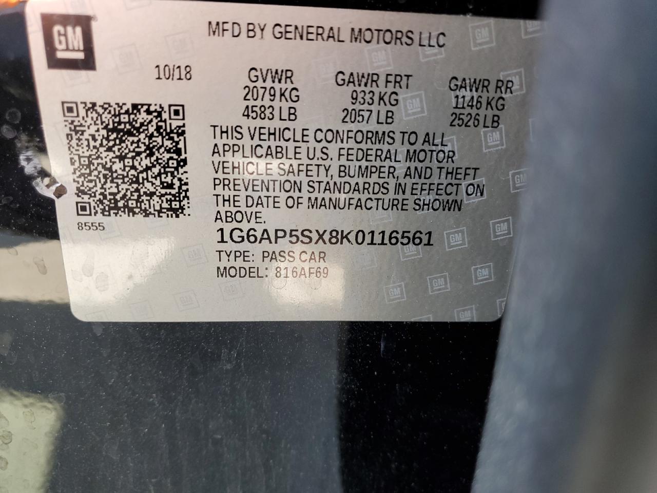 2019 CADILLAC CTS