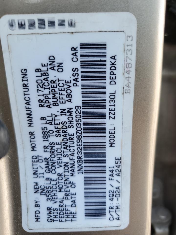 2008 TOYOTA COROLLA