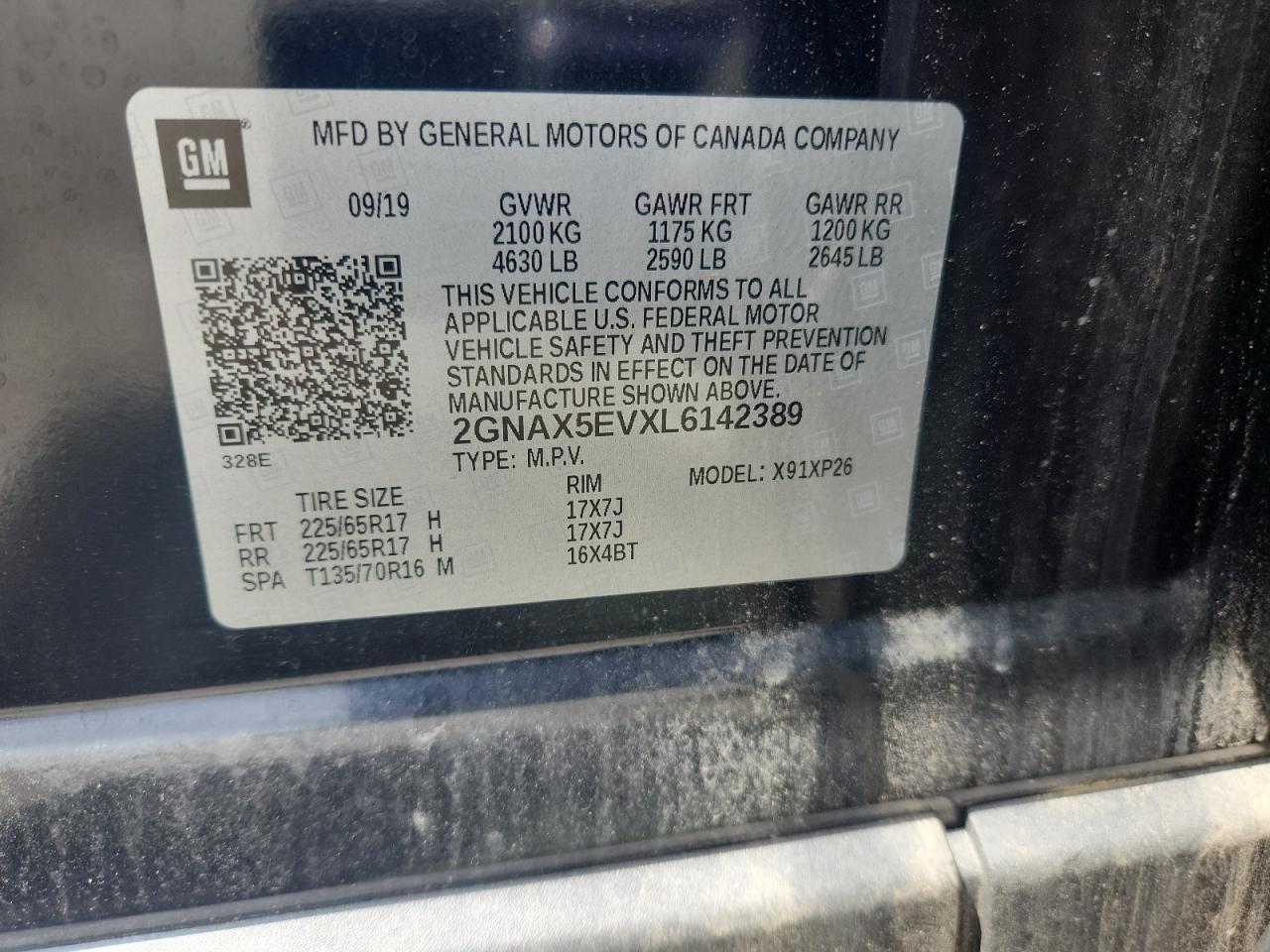 2020 CHEVROLET EQUINOX