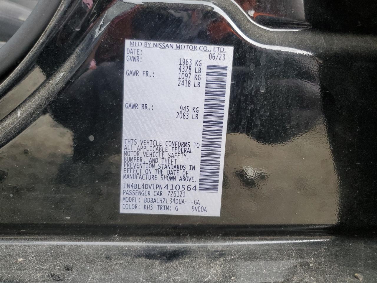 2023 NISSAN ALTIMA