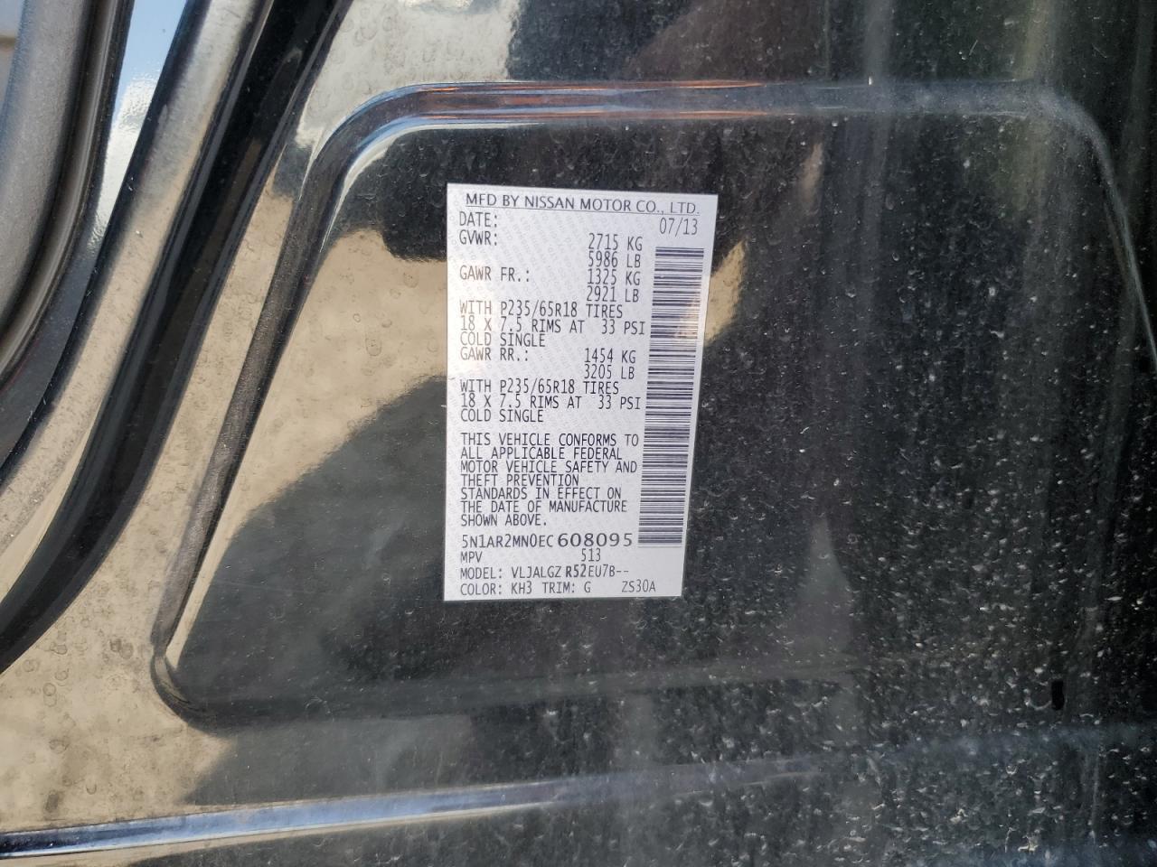 2014 NISSAN PATHFINDER