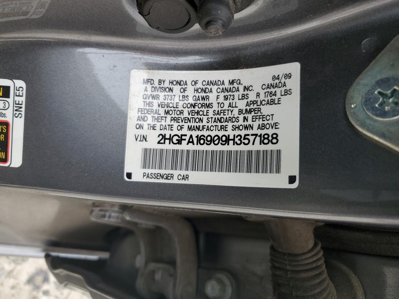 2009 HONDA CIVIC