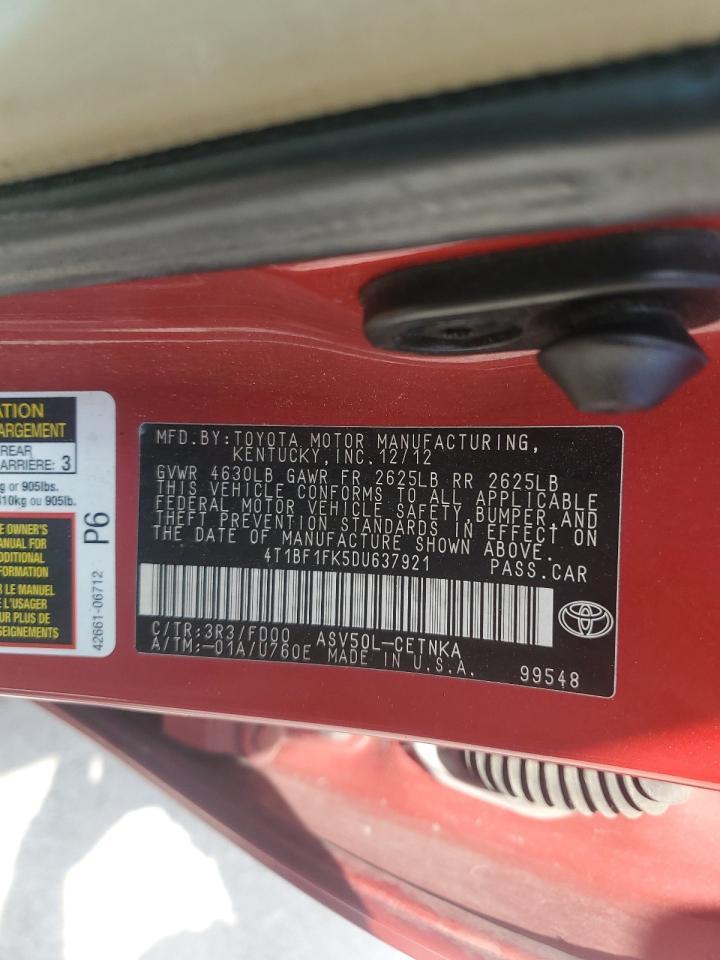2013 TOYOTA CAMRY