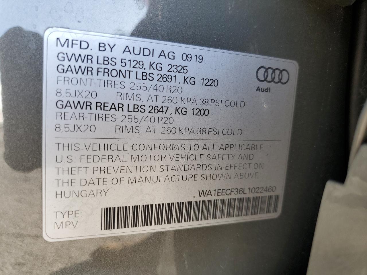 2020 AUDI Q3