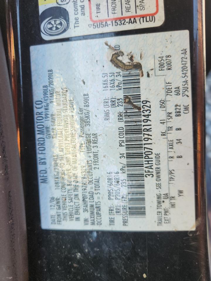 2007 FORD FUSION