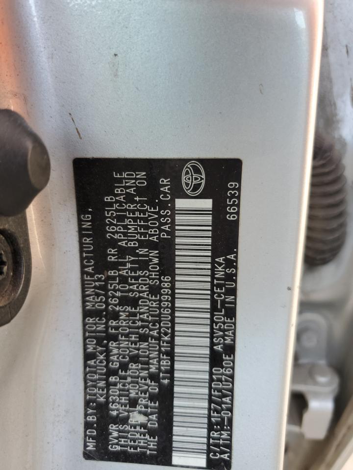 2013 TOYOTA CAMRY