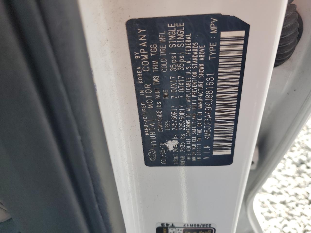 2019 HYUNDAI TUCSON