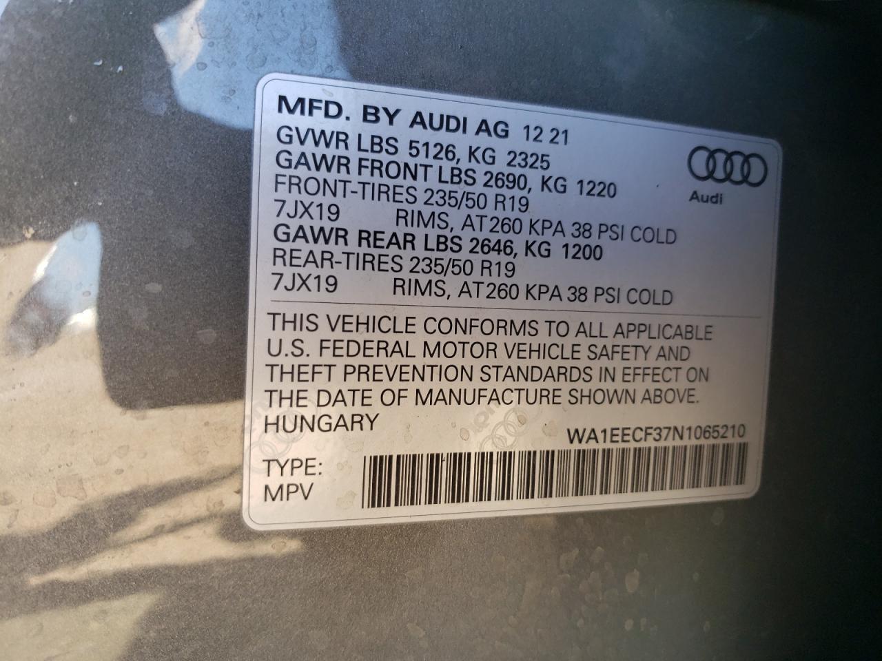 2022 AUDI Q3