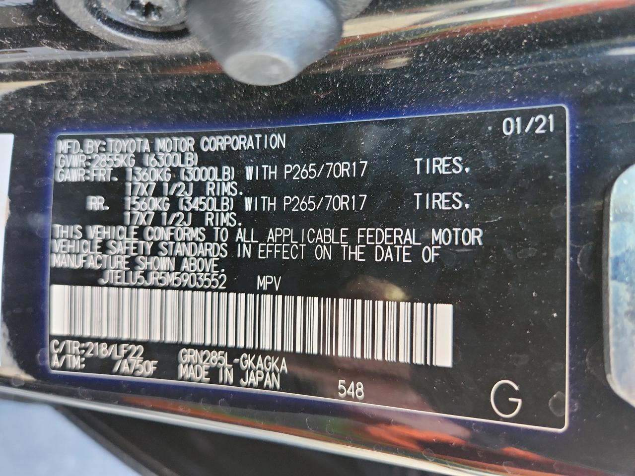 2021 TOYOTA 4Runner