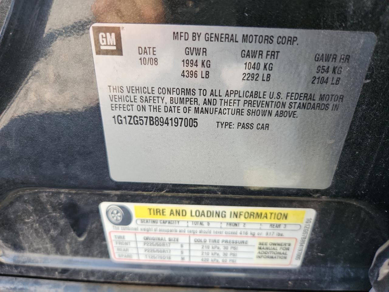 2009 CHEVROLET MALIBU