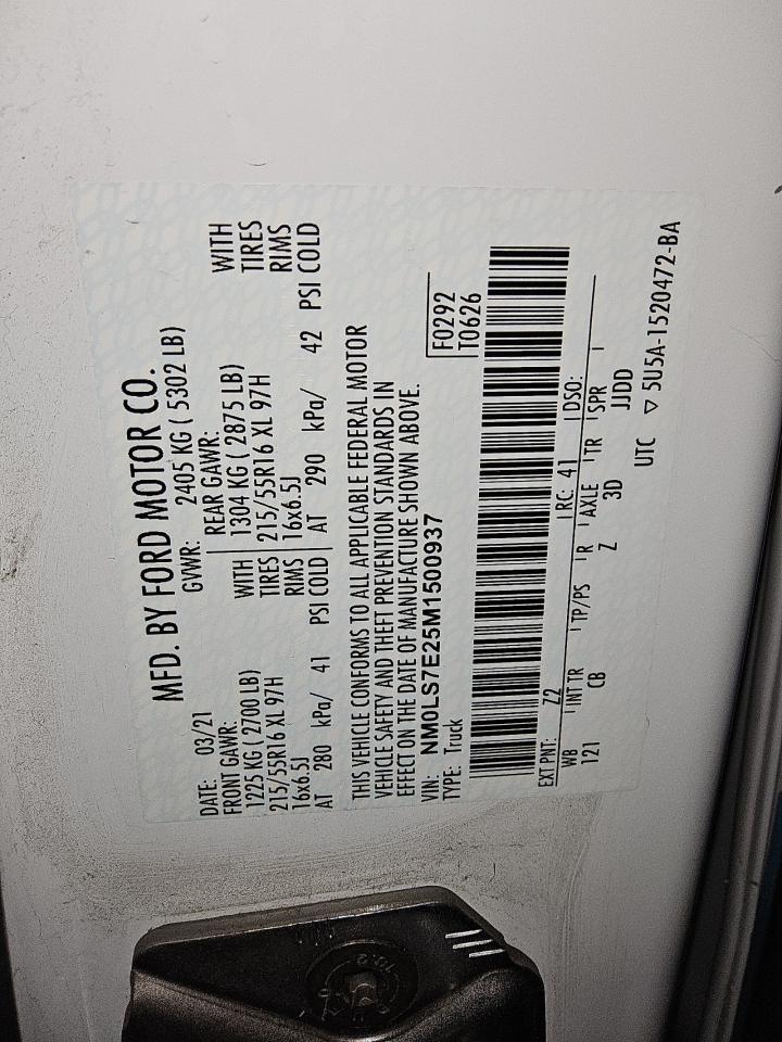 2021 FORD TRANSIT CONNECT