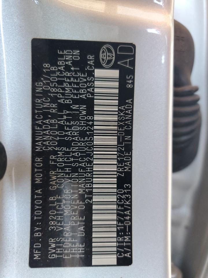 2018 TOYOTA COROLLA