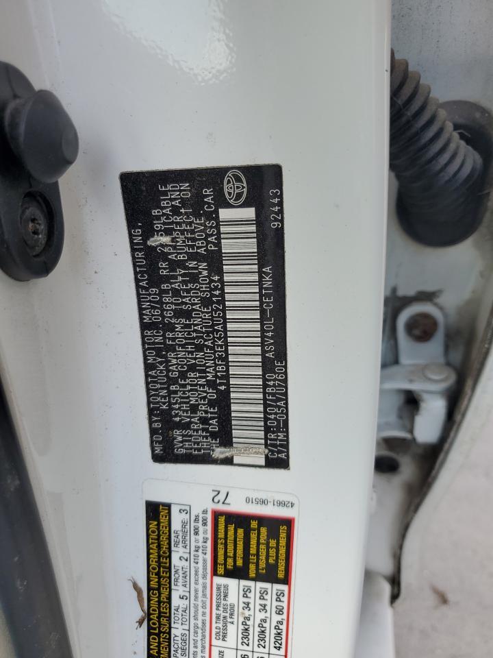 2010 TOYOTA CAMRY