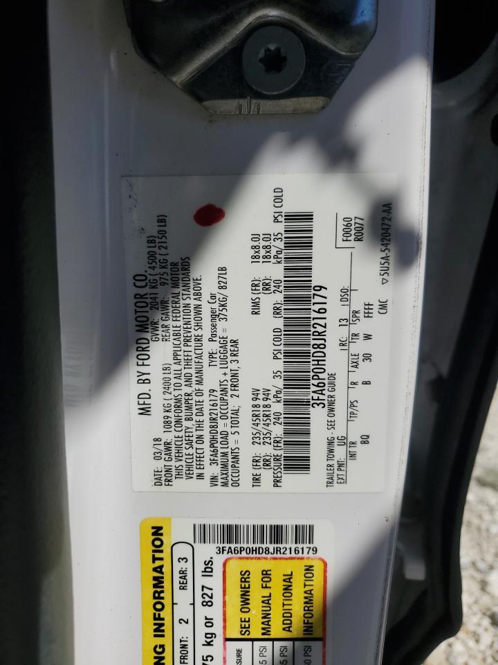 2018 FORD FUSION