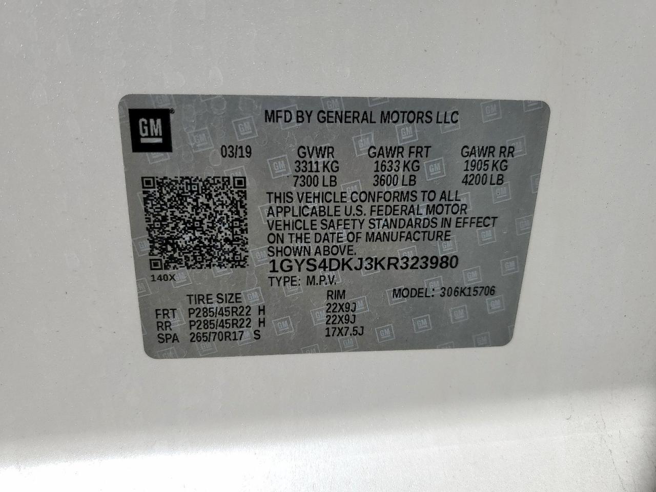 2019 CADILLAC ESCALADE
