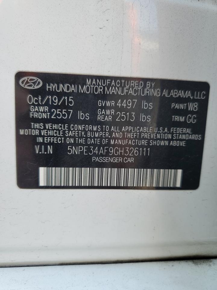 2016 HYUNDAI SONATA
