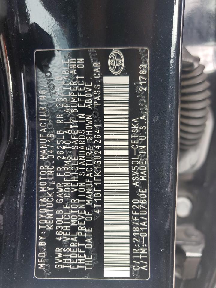 2016 TOYOTA CAMRY