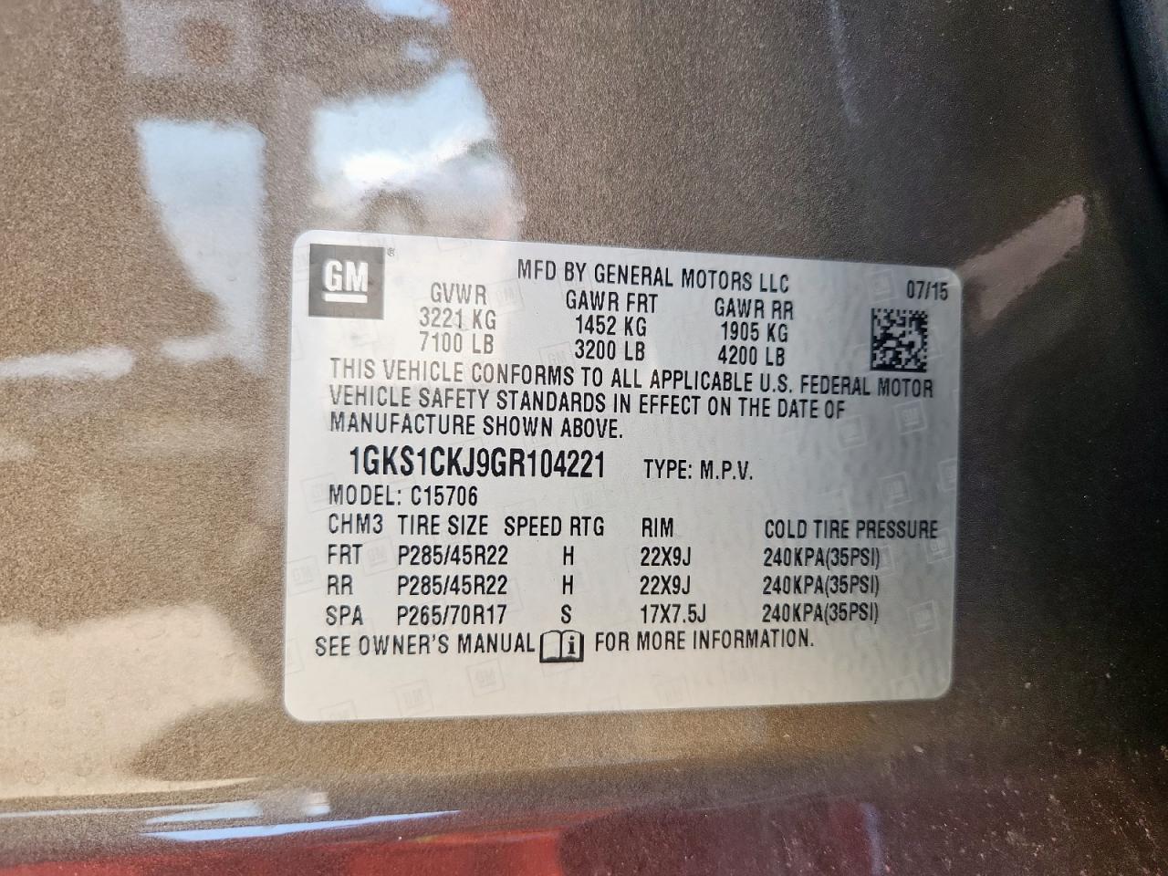 2016 GMC Yukon