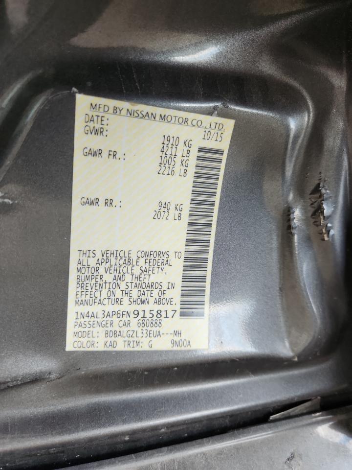 2015 NISSAN ALTIMA