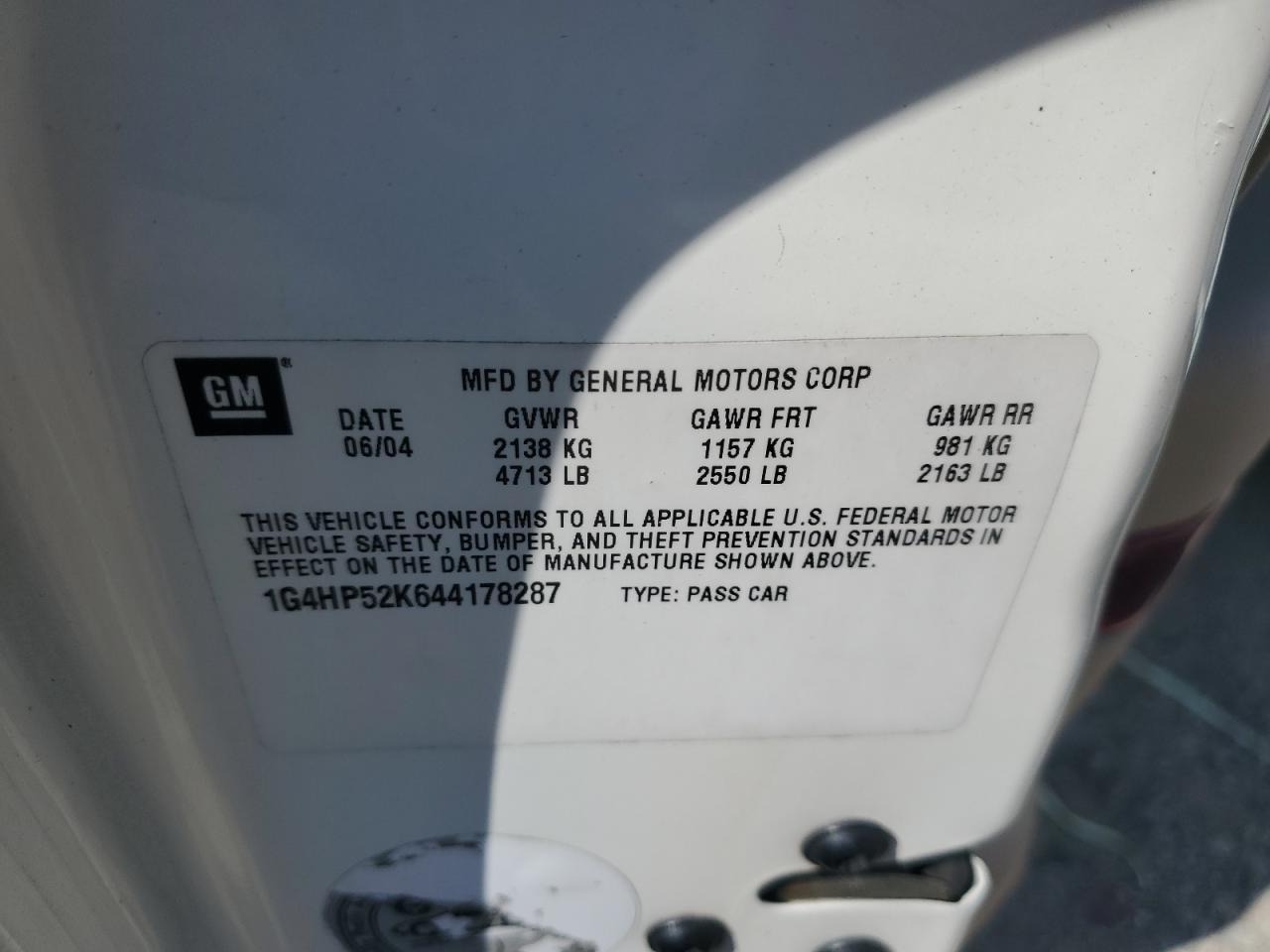 2004 BUICK Lesabre
