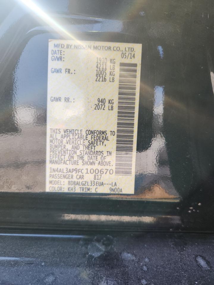 2015 NISSAN ALTIMA