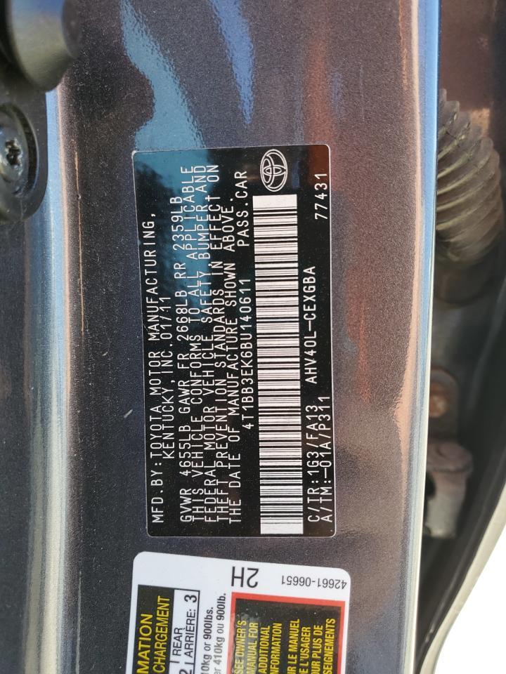 2011 TOYOTA CAMRY