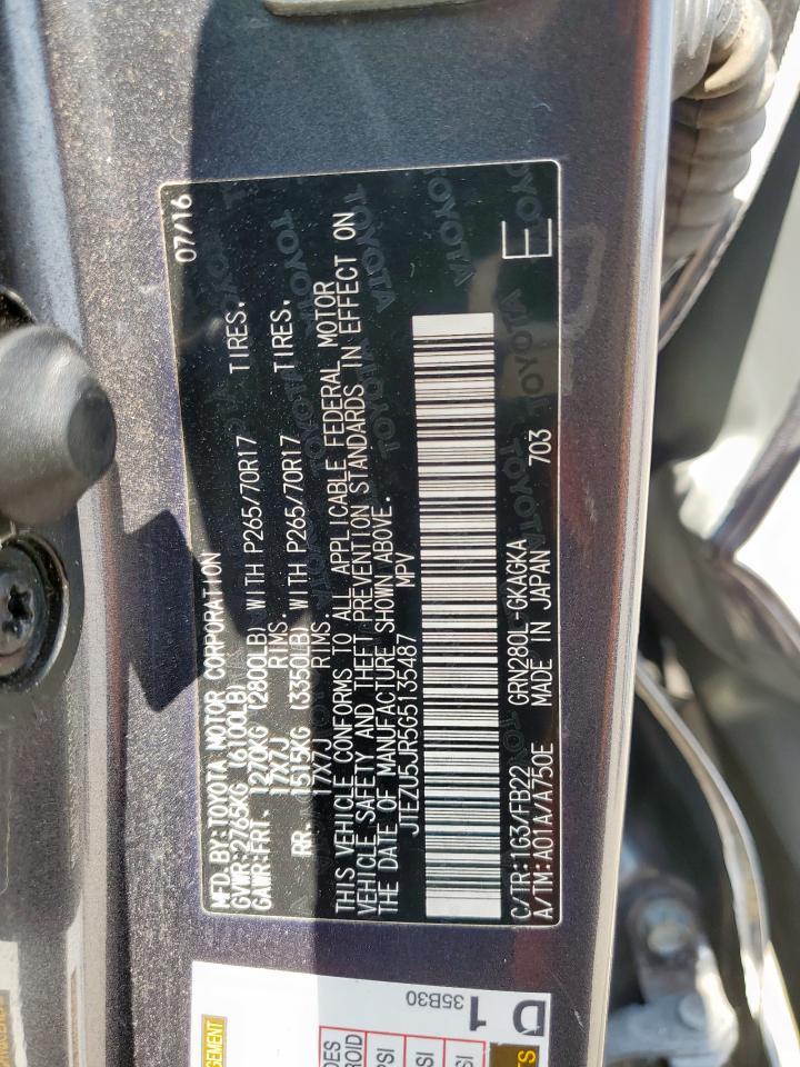 2016 TOYOTA 4Runner