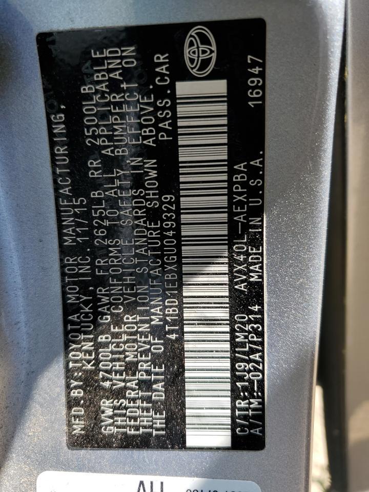 2016 TOYOTA Avalon