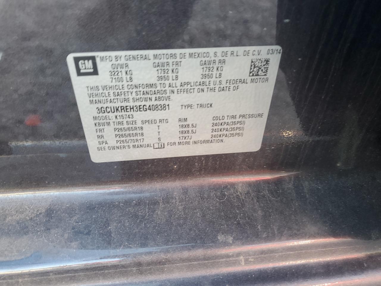 2014 CHEVROLET Silverado