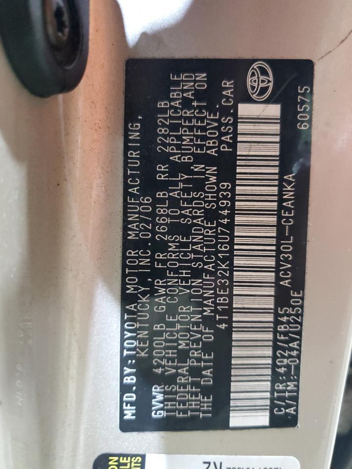 2006 TOYOTA CAMRY