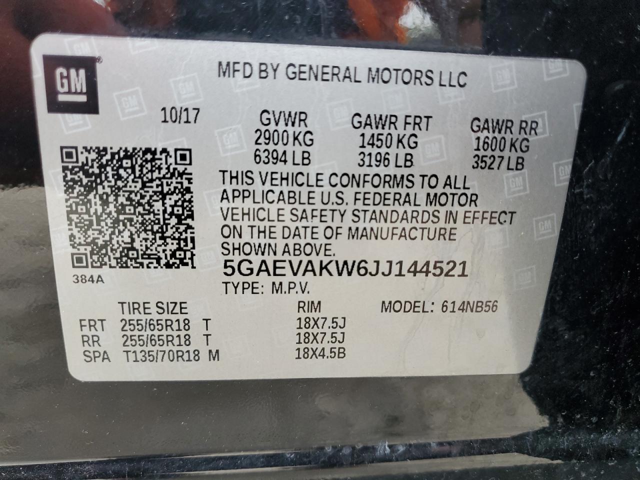2018 BUICK ENCLAVE