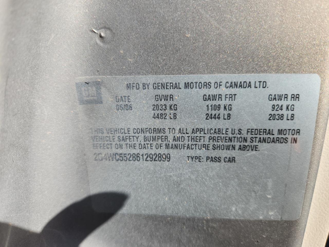 2006 BUICK LACROSSE