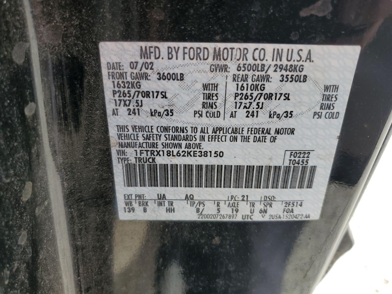 2002 FORD F-150
