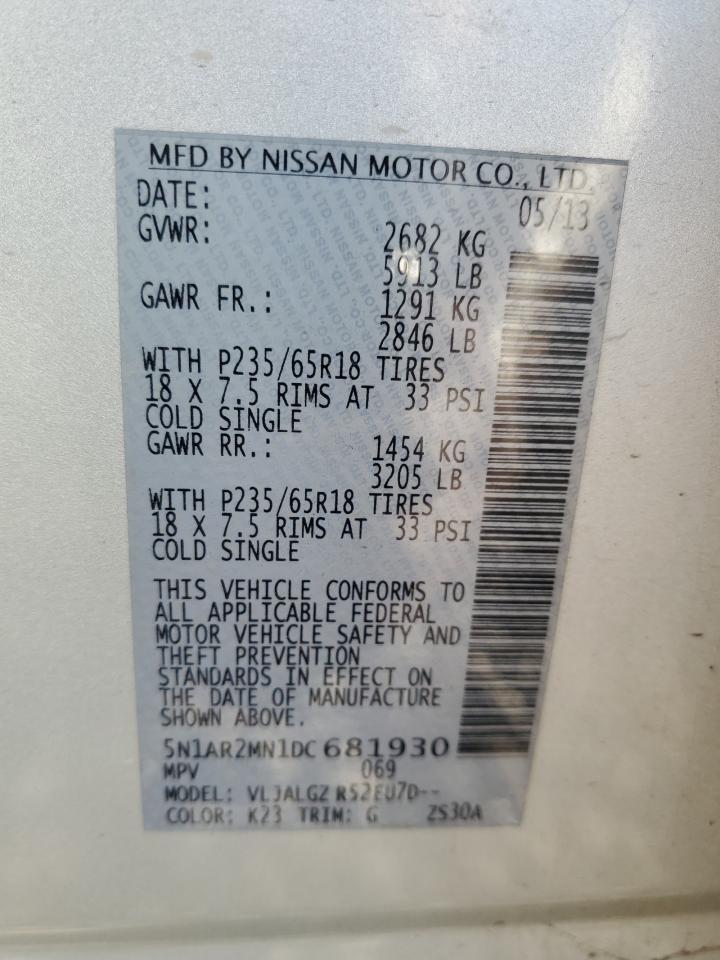 2013 NISSAN PATHFINDER