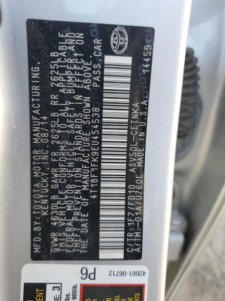 2014 TOYOTA CAMRY