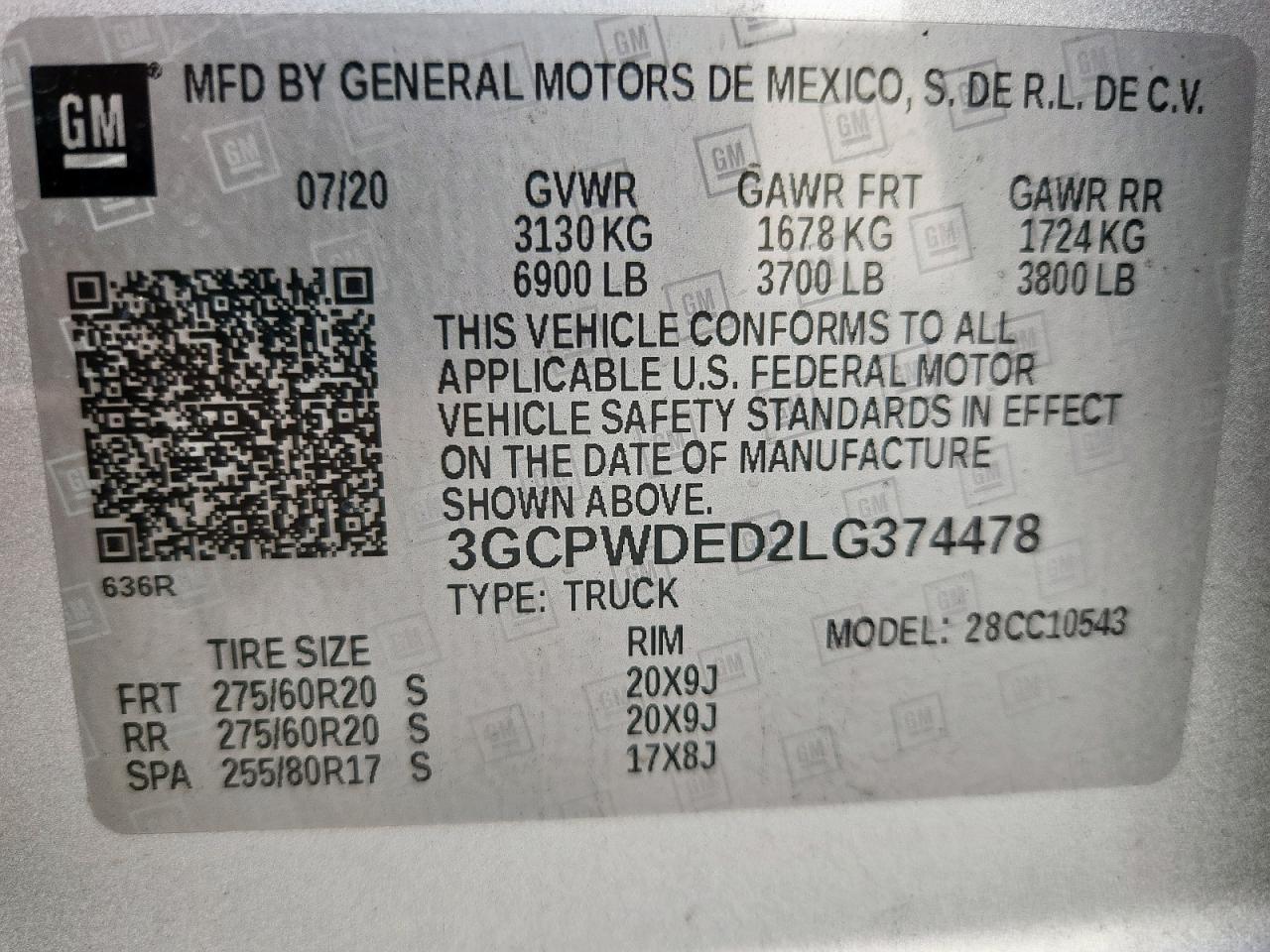 2020 CHEVROLET Silverado