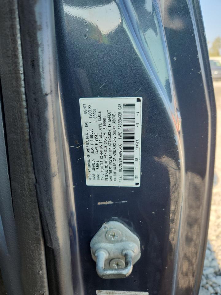 2007 HONDA ACCORD