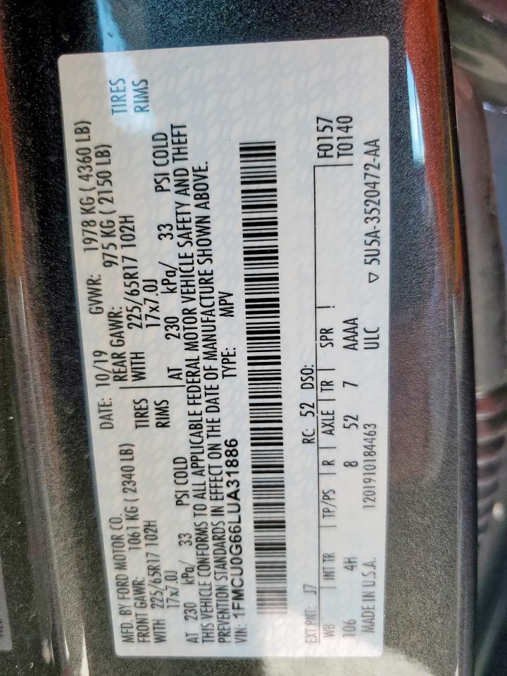 2020 FORD ESCAPE